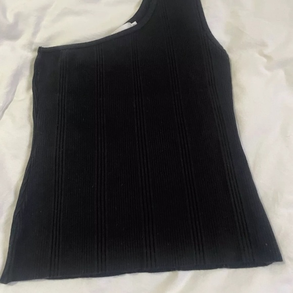 EUC Moussy Rare Black Knit one Shoulder Tank - Picture 1 of 5